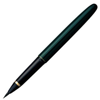 Kuretake Fountain Brush Pen - Black Ink - Lacquered Green