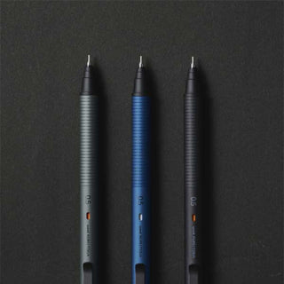 Kuru Toga Metal Mechanical Pencil 0.5mm pen tip closeup on a black background - Shibuya Stationery Store