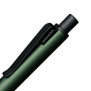 Close up of the clip and push button detail of the Kuru Toga Wood mechanical pencil - Shibuya Stationery Store