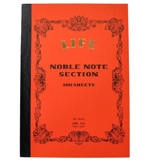 LIFE Noble Note Notebook - A5 Grid - 100 Sheets - Red