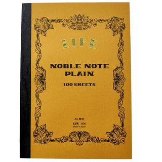 LIFE Noble Note Notebook - A5 Plain - 100 Sheets - Yellow