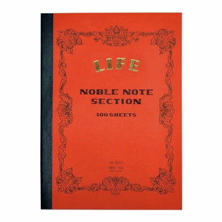 LIFE Noble Note Notebook - B5 Grid - 100 Sheets - Red