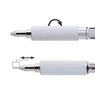 MS01 Mechanical Pencil guide pipe adjustment with rotating grip and extendable tip – Shibuya Stationery