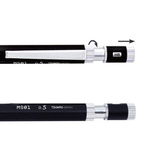 MS01 Mechanical Pencil removable clip and knock mechanism demonstration – Shibuya Stationery