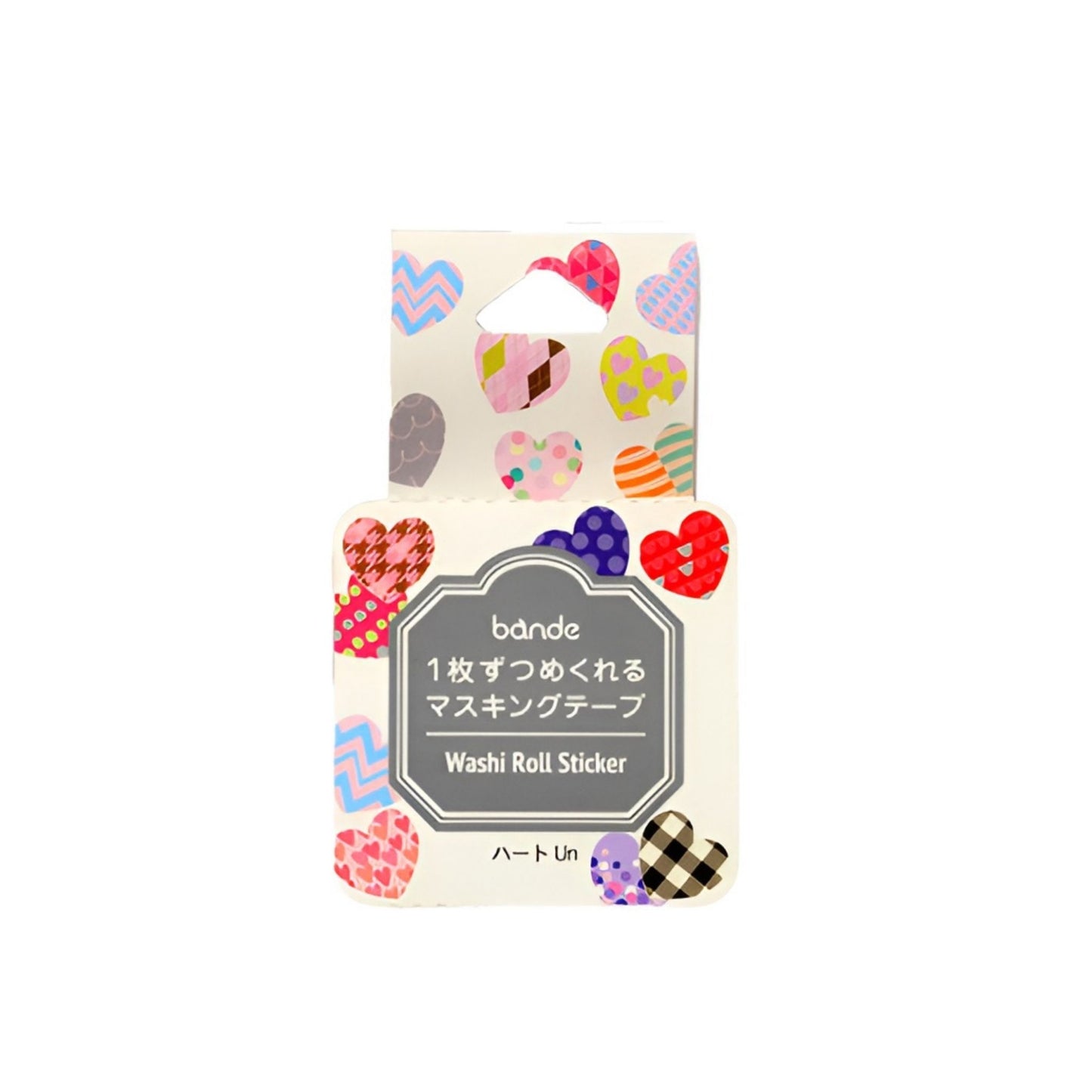 bande Masking Roll Sticker Washi Tapes - Heart Un - 200 stickers