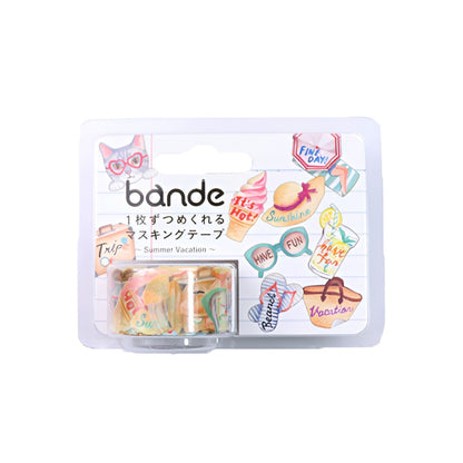 bande Masking Roll Sticker Washi Tapes - Summer Vacation - 200 stickers