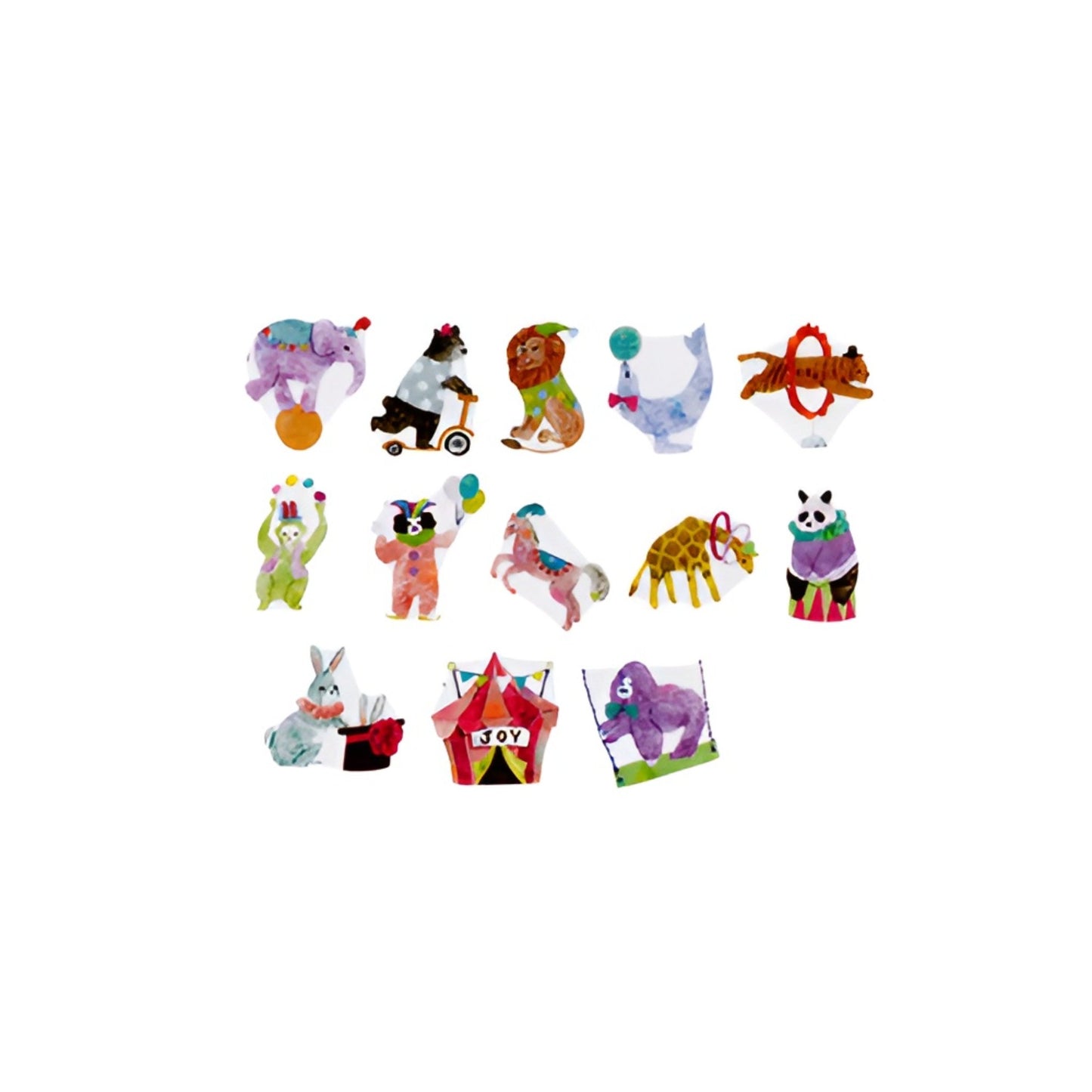 bande Masking Roll Sticker Washi Tapes - Animals - 200 stickers