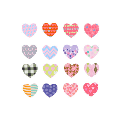 bande Masking Roll Sticker Washi Tapes - Heart Un - 200 stickers