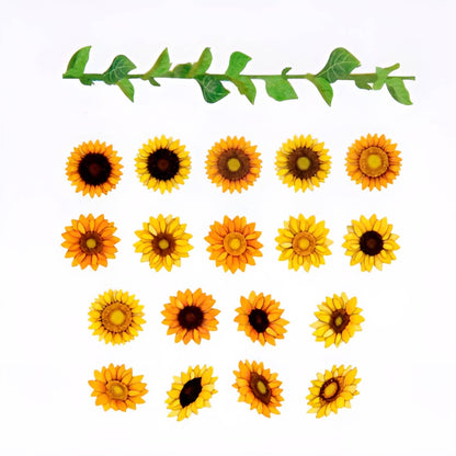 bande Masking Roll Sticker Washi Tapes - Sun Flowers - 200 stickers