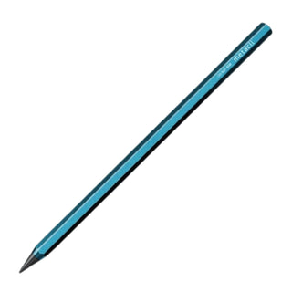 Sun-Star Metacil metal pencil in metallic blue on a white background – Shibuya Stationery Store