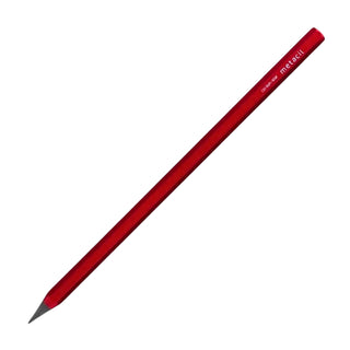 Sun-Star Metacil metal pencil in metallic red on a white background – Shibuya Stationery Store