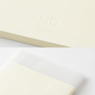 MD Notebook embossed MD Paper logo and glassine paper cover – Shibuya Stationery