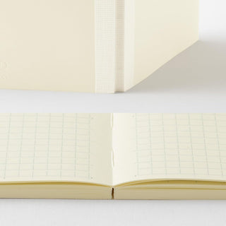 MD Notebook A5 Grid B binding detail with lay-flat design – Shibuya Stationery