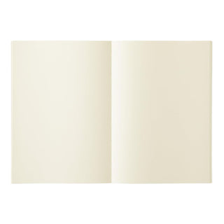 MD Notebook A5 Plain B inner pages opened flat – Shibuya Stationery