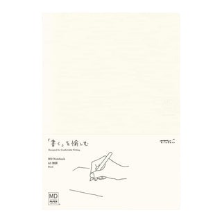 Midori MD Notebook A5 Plain front cover – Shibuya Stationery
