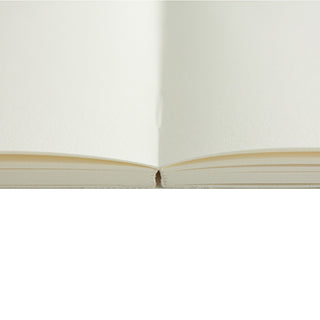 Midori MD Notebook A5 Plain open flat showing blank pages – Shibuya Stationery