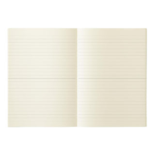 MD Notebook A5 Ruled B inner pages opened flat – Shibuya Stationery