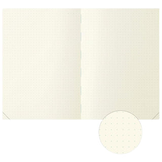 Midori MD Notebook Journal 1 Day 1 Page A5 Dot Grid inside spread with dots – Shibuya Stationery