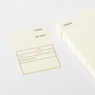 MD Notebook Journal 1 Day 1 Page index seal included shown – Shibuya Stationery