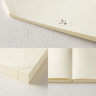 Midori MD Notebook Journal 1 Day 1 Page A5 Plain writing sample showing free journaling layout – Shibuya Stationery