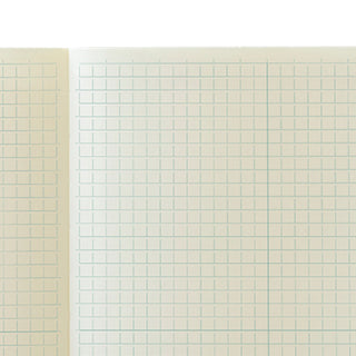 Midori MD Notebook Journal A5 Block Grid close-up of grid pages – Shibuya Stationery