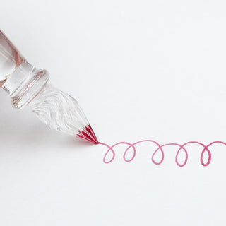 Writing sample created with a Minoru Glass glass pen on paper – Shibuya Stationery Store