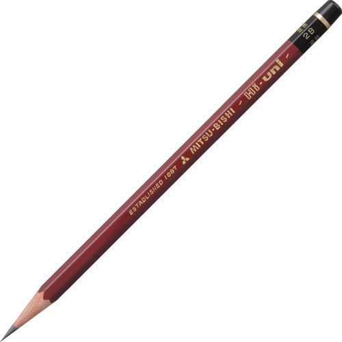 Mitsubishi Pencil Hi-uni Pencil - 2B - 12 pcs.