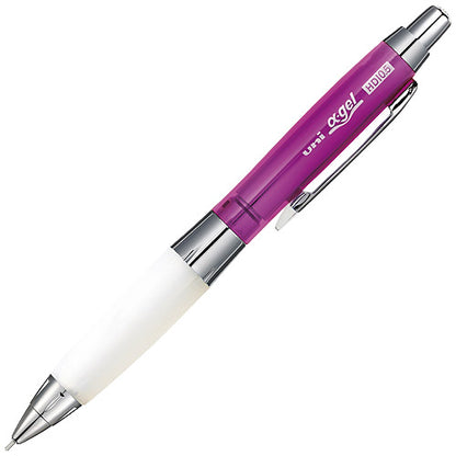 Mitsubishi Pencil Uni alpha-gel Shaka Shaka Mechanical Pencil - Chrome Pink - 0.5 mm - Slightly Firm Grip