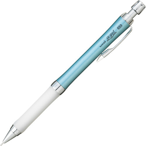 Mitsubishi Pencil Uni alpha-gel slim Mechanical Pencil - Turquoise Blue - 0.5mm - Soft Grip