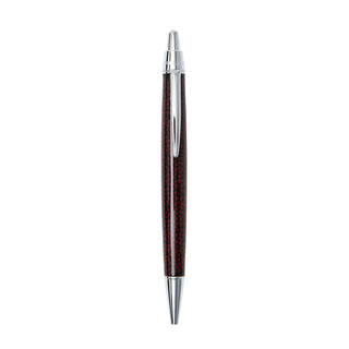 The Nanako-nuri Ballpoint Pen Nanako made of pure malt oak barrel wood by Kobayashi lacquerware laid on a white background - Shibuya Stationery Store