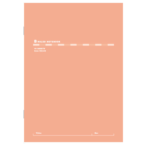 Nippon Note Slim Notebook - Salmon Pink - B5 | Shibuya Stationery ...