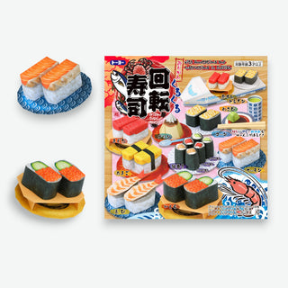 Sushi-themed Japanese made origami on a white background - Shibuya Stationery Store