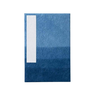 Awagami Factory Orihon Indigo-dyed Accordion Goshuin Book Indigo Gradation - Shibuya Stationery