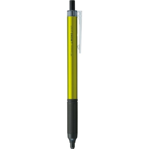 Tombow Mono Graph Black Ink Ballpoint Pen - Lime Green Shaft - 0.5mm