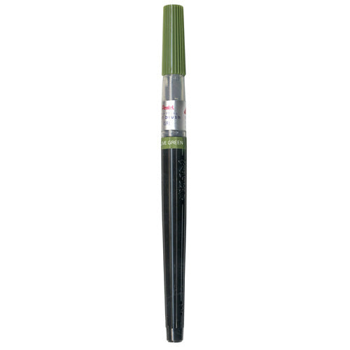 Pentel Art Brush - Brush Pen - Olive Green