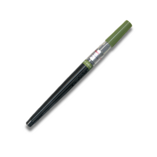 Pentel Art Brush - Brush Pen - Olive Green