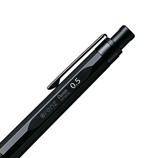 Pentel Orenz Nero Mechanical Pencil 0.5 rear barrel close-up - Shibuya Stationery
