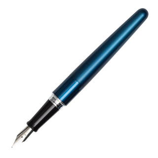 Pilot Cocoon Fountain Pen Medium Blue full view – Shibuya Stationery