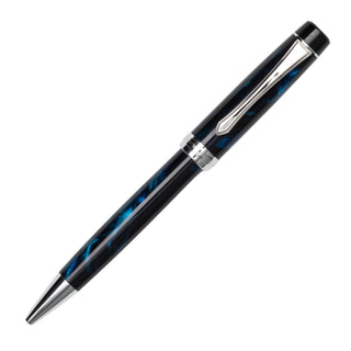 Pilot Custom Heritage SE Ballpoint Pen Marble Blue full display – Shibuya Stationery