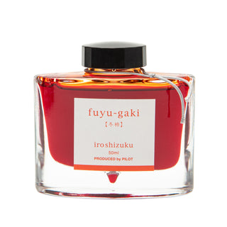 Pilot Iroshizuku Fuyu-gaki ink bottle with orange ink – Shibuya Stationery