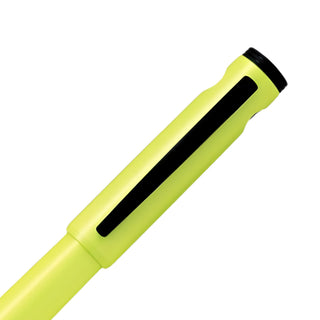 Pilot Lightive Fountain Pen Fine Active Yellow cap detail – Shibuya Stationery