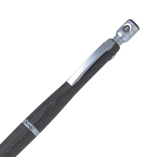 Close up of the rear barrel detail of the Pilot S20 mechanical pencil 0.5mm in dark brown - Shibuya Stationery Store