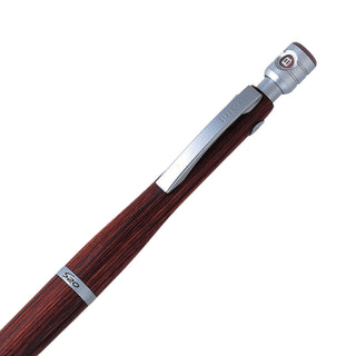Close up of the rear barrel detail of the Pilot S20 mechanical pencil 0.5mm in deep red - Shibuya Stationery Store