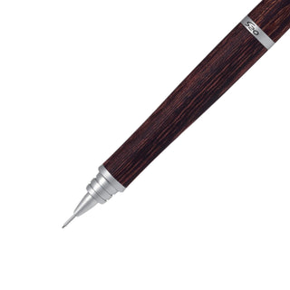 Close up of the pen tip of the Pilot S20 mechanical pencil 0.5mm in mahogany - Shibuya Stationery Store