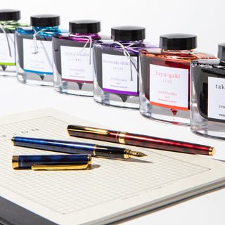 Pilot Cavalier Marbled Fountain Pen Lifestyle Image - Shibuya Stationery