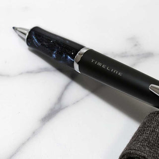 Pilot Timeline Eternal Ballpoint Pen Eternal Black on marble desk – Shibuya Stationery