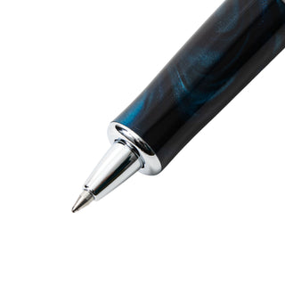Pilot Timeline Eternal Ballpoint Pen Eternal Blue detail of barrel and pen tip – Shibuya Stationery