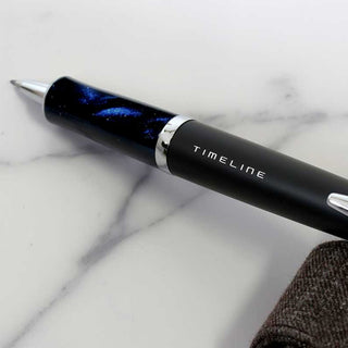 Pilot Timeline Eternal Ballpoint Pen Eternal Blue placed on marble tabletop – Shibuya Stationery
