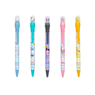 Sanrio Round Dome Pen collection showing five character designs lined up – Shibuya Stationery