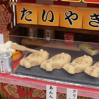 Showa Street Stall Kit Taiyaki Shop food detail with taiyaki – Shibuya Stationery